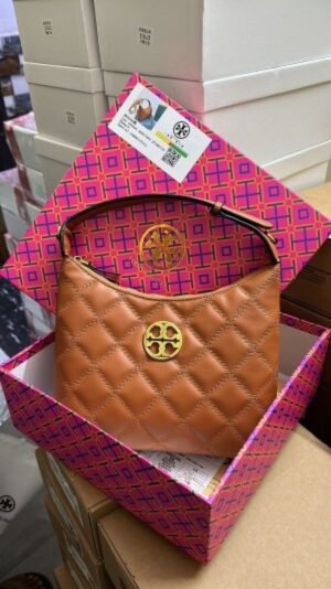 TORY BURCH MAXI HOBO (BROWN) WITH OG BOX AND DUST BAG