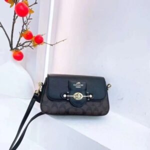 COACH SILING BAG (BLACK) WITH OG FOLDING BOX