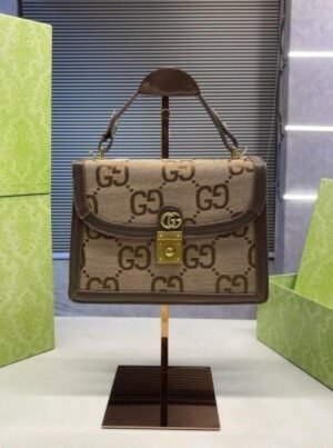 GUCCI OPHIDIAN GG SUPREME TOP HANDEL BAG WITH BOX BIG SIZE