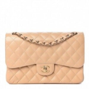 CHANEL PARIS JUMBO BIG SIZE LATHER QUALITY INNER BRANDING WITH BOX