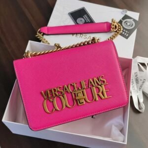 VERSACE JEANS COUTURE LOGO LOCK SLING BAG WITH OG BOX
