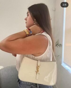 YSL_ PATENT HOBO BAG GLOSSY WITH OG BOX