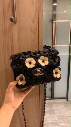 CHANEL_ CAMELLIA FLOWER HANDBAG WITH BOX