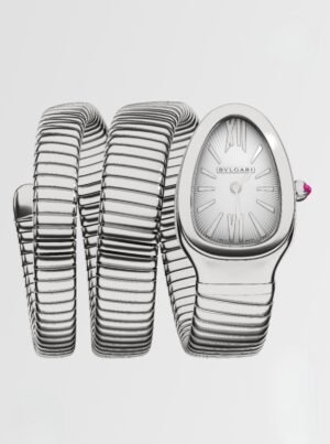 BLVGARI SERPENTI TUBOGAS SILVER -WHITE WOMEN 101911