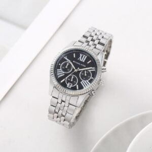 Michael_Kors Lexington Chronograph Silver-Black