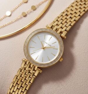 Michael_l Kors Darci Gold-White