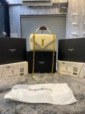 YSL SAINT LAURENT COLLEGE MEDIUM CHAIN BAG dubble box packing 6439