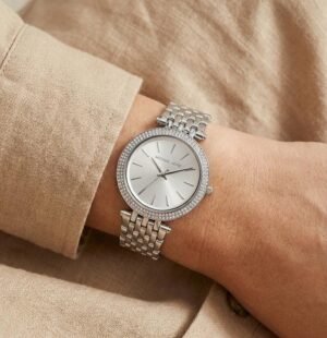 Michael_l Kors Darci Silver White