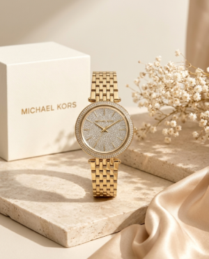 Michael_l Kors Darci Crystal Gold