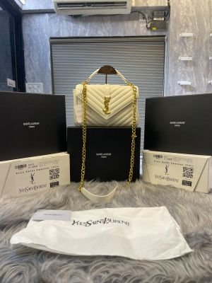 YSL SAINT LAURENT COLLEGE MEDIUM CHAIN BAG dubble box packing 6439