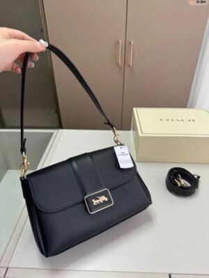 COAC_GRACE TRIPPLE PARTITION_WITH DOUBLE SHOULDER STRAP_INSIDE SWEDE LINING WITH BOX 6529