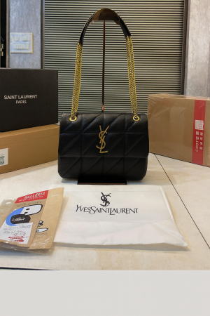 YSL SAINT LAURENT COLLEGE MEDIUM CHAIN BAG khaki dubble box packing 5651
