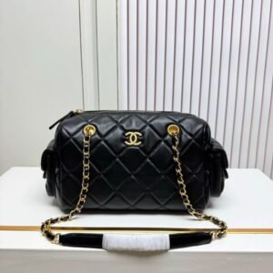 CHANE BOWLING QUILTED HANDBAG WITH BOX 6669