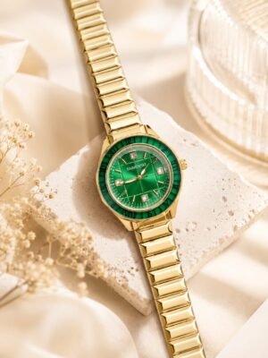 Swarovskk_i Dextera Crystal Gold-Green
