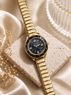 Swarovskk_i Dextera Crystal Gold-Black
