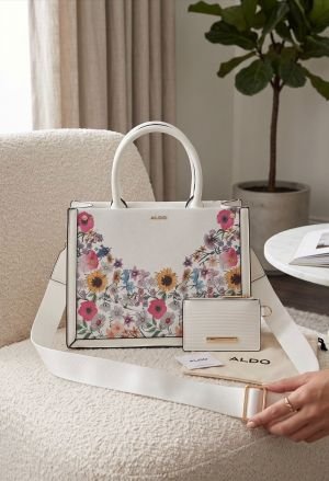ALDDO FLORAL DESIGN HANDBAG WITH BOX 6684